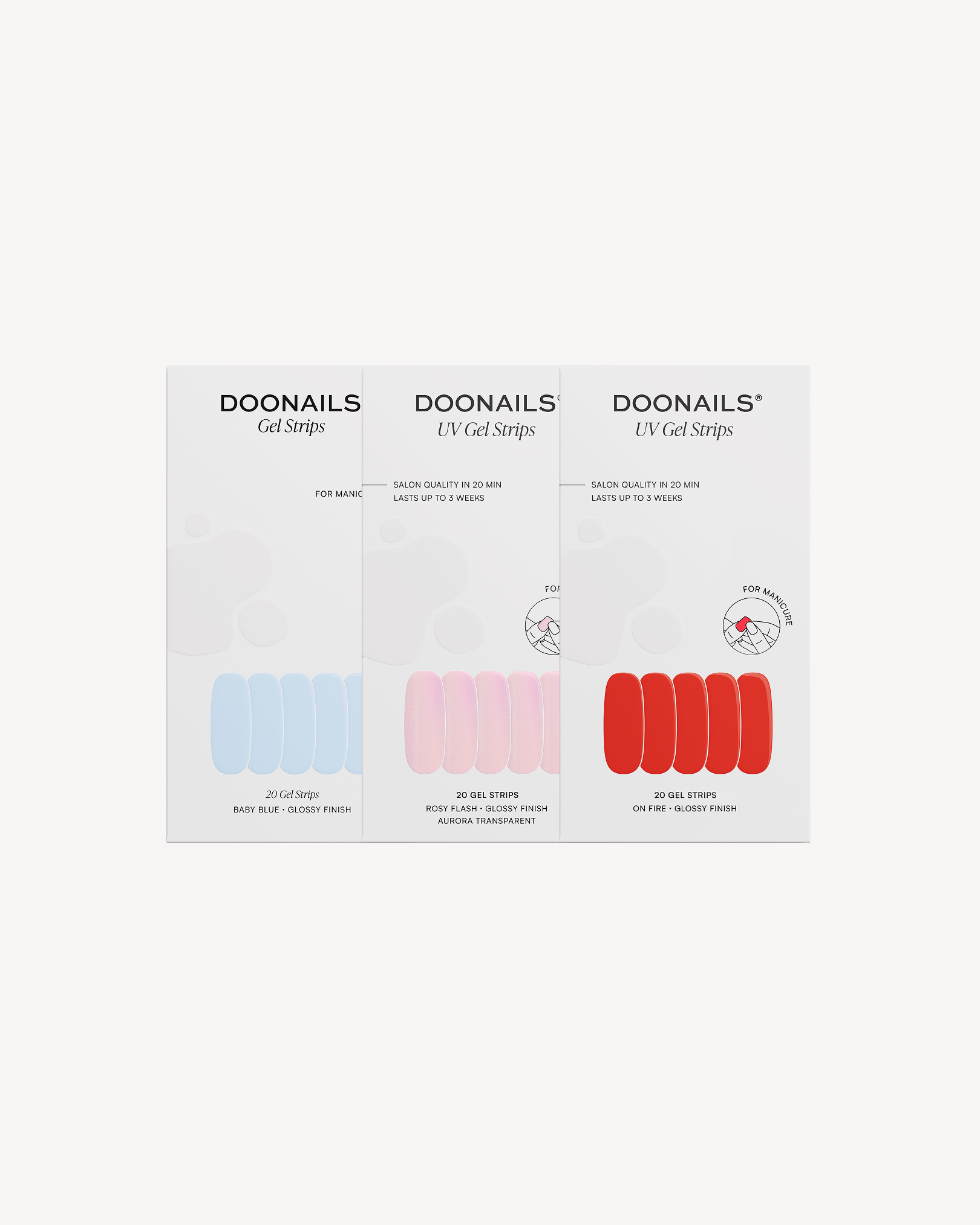 Pacchetto risparmio colori - Strisce in gel - Doonails Italy