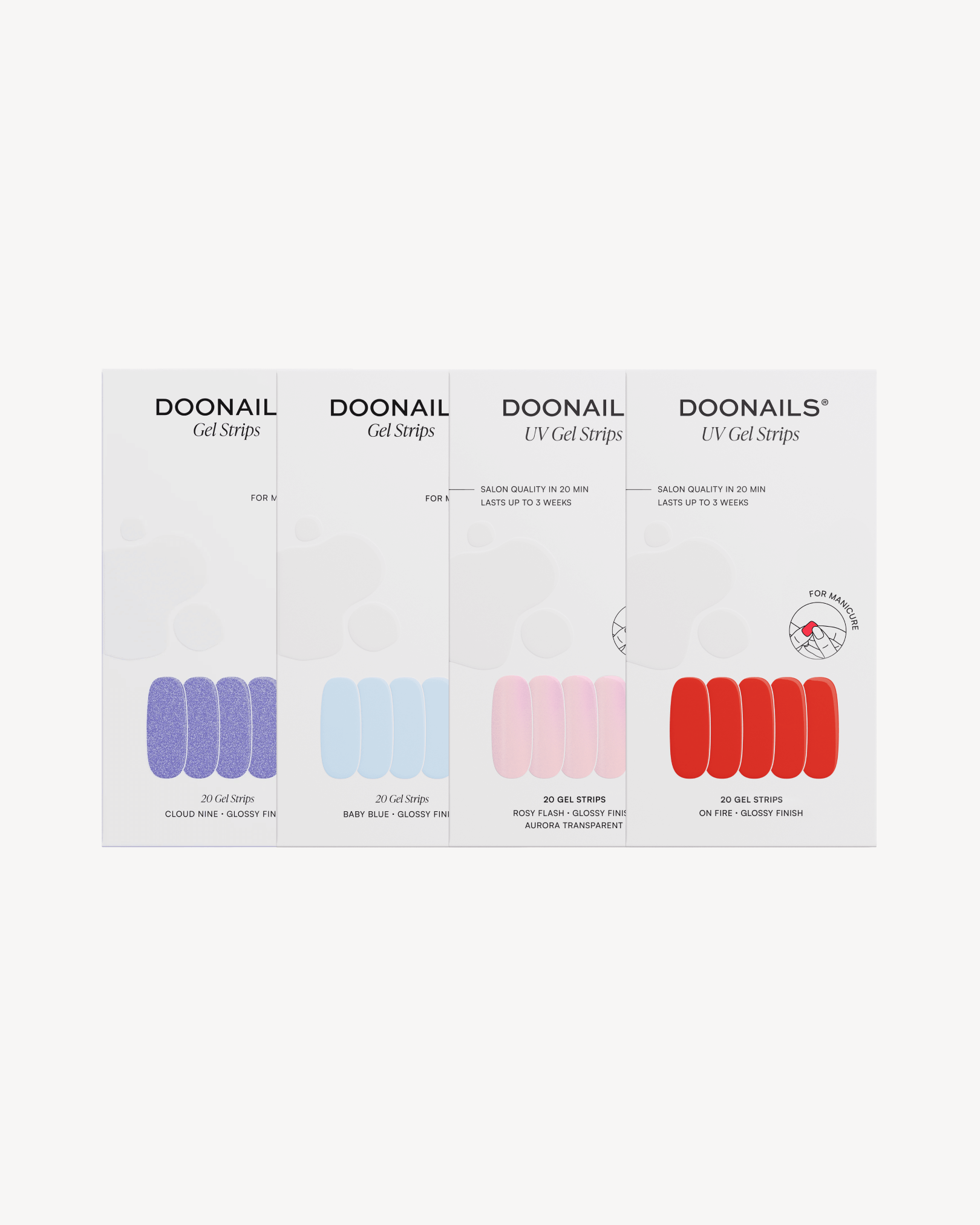Pacchetto risparmio colori - Strisce in gel - Doonails Italy