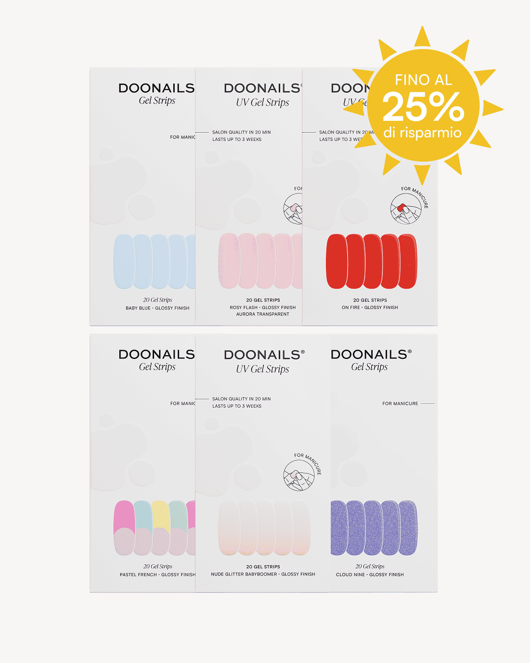 Pacchetto risparmio colori - Strisce in gel