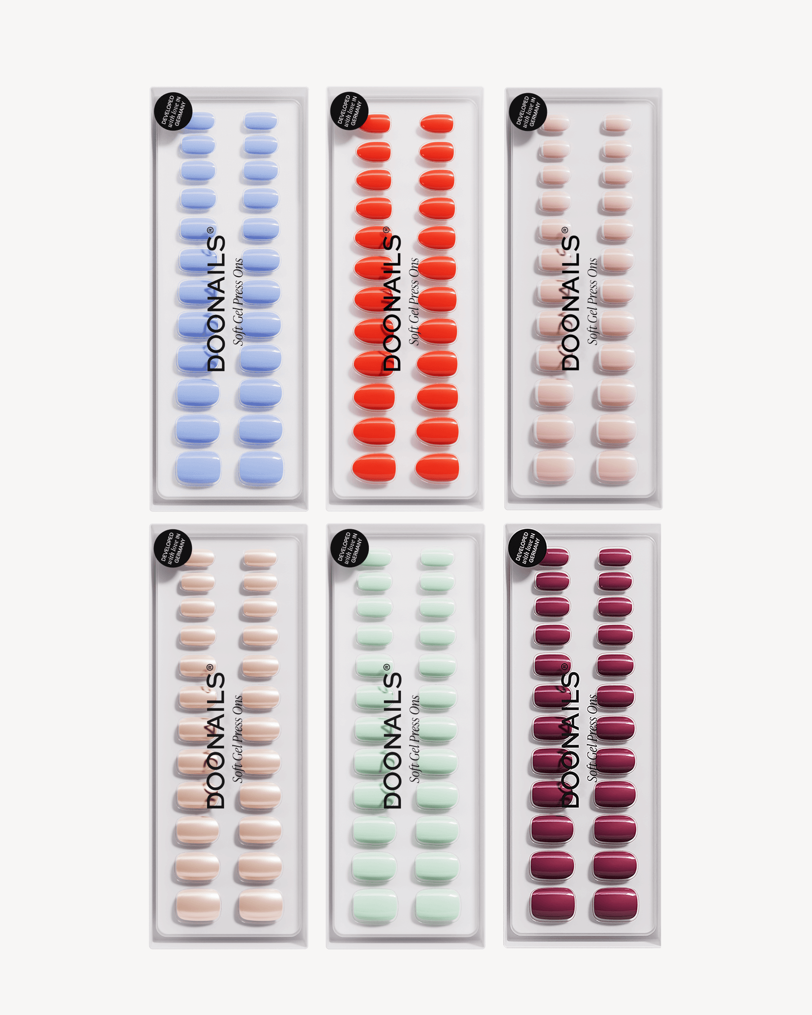 Pacchetto risparmio colori - Press Ons in Soft Gel