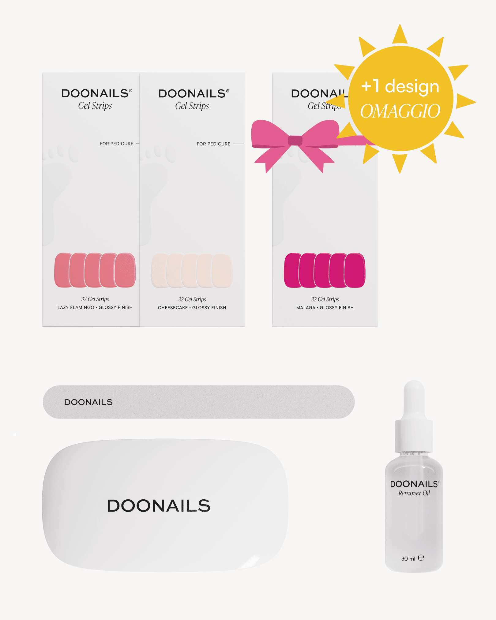 Estate Set Pedicure Estivo Iniziale - Strisce in Gel