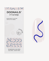 Blue Swirls Strisce in Gel UVdoonails