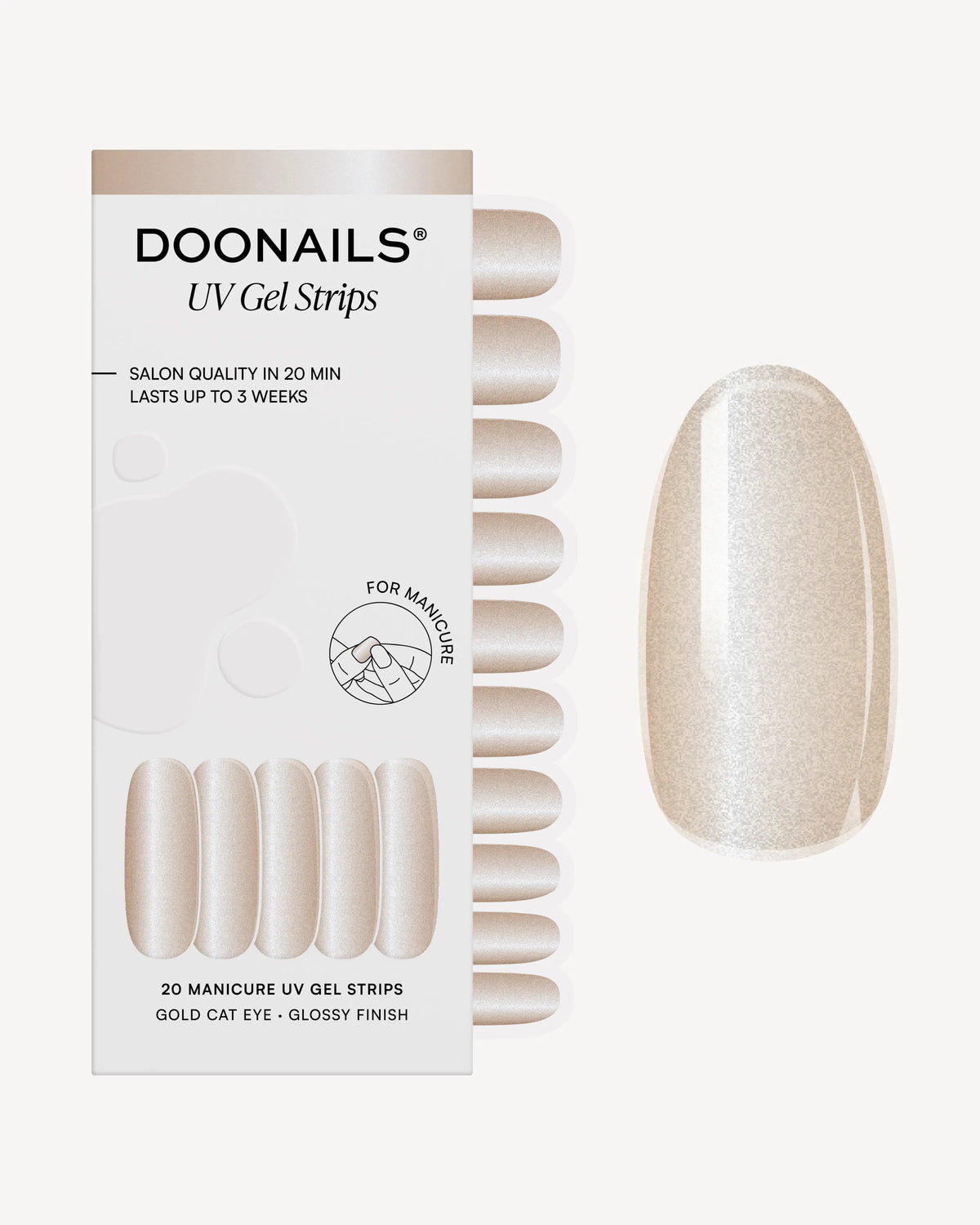 Gold Cat Eye Strisce in Gel UV