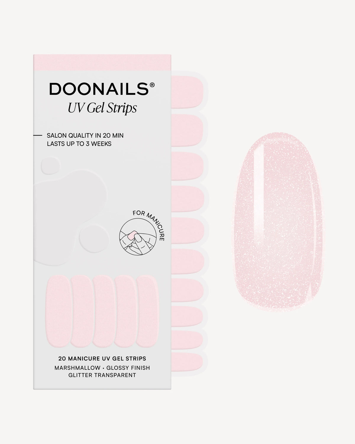 Marshmallow Strisce in Gel UV