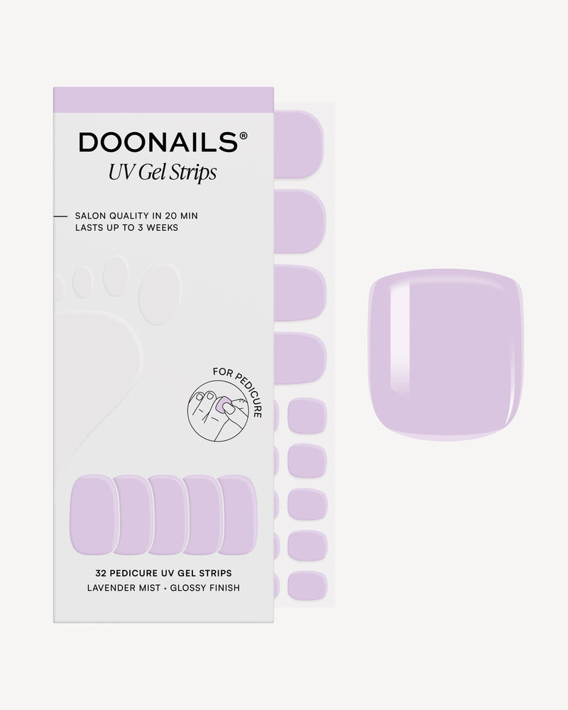 Lavender Mist Pedicure Strisce in Gel UV