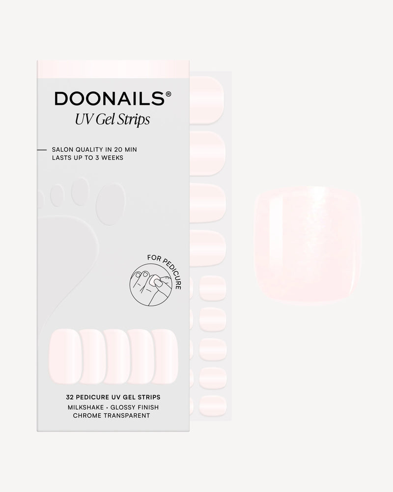 Milkshake Pedicure Strisce in Gel UV