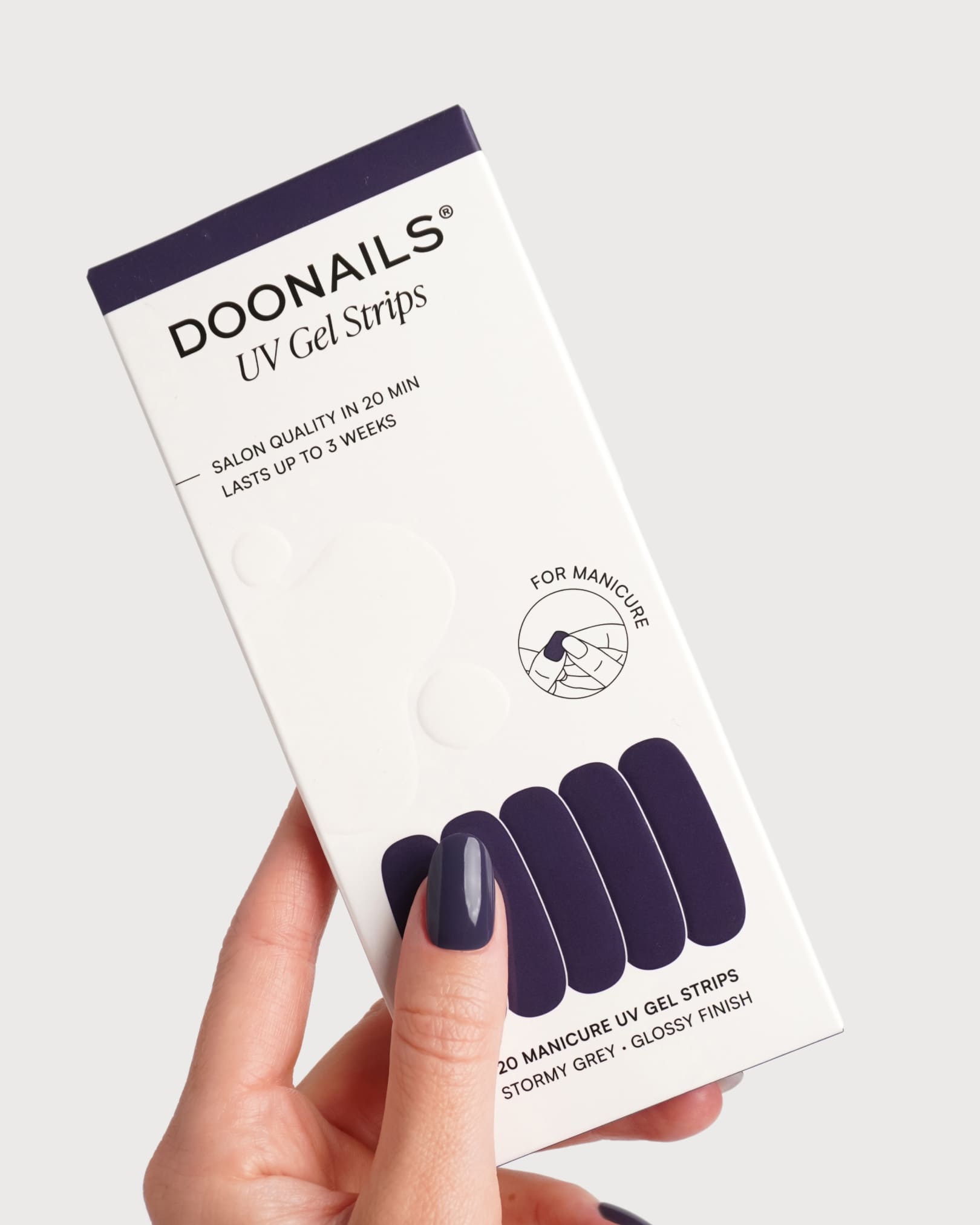 Strisce in gel Stormy Grey - Doonails Italy