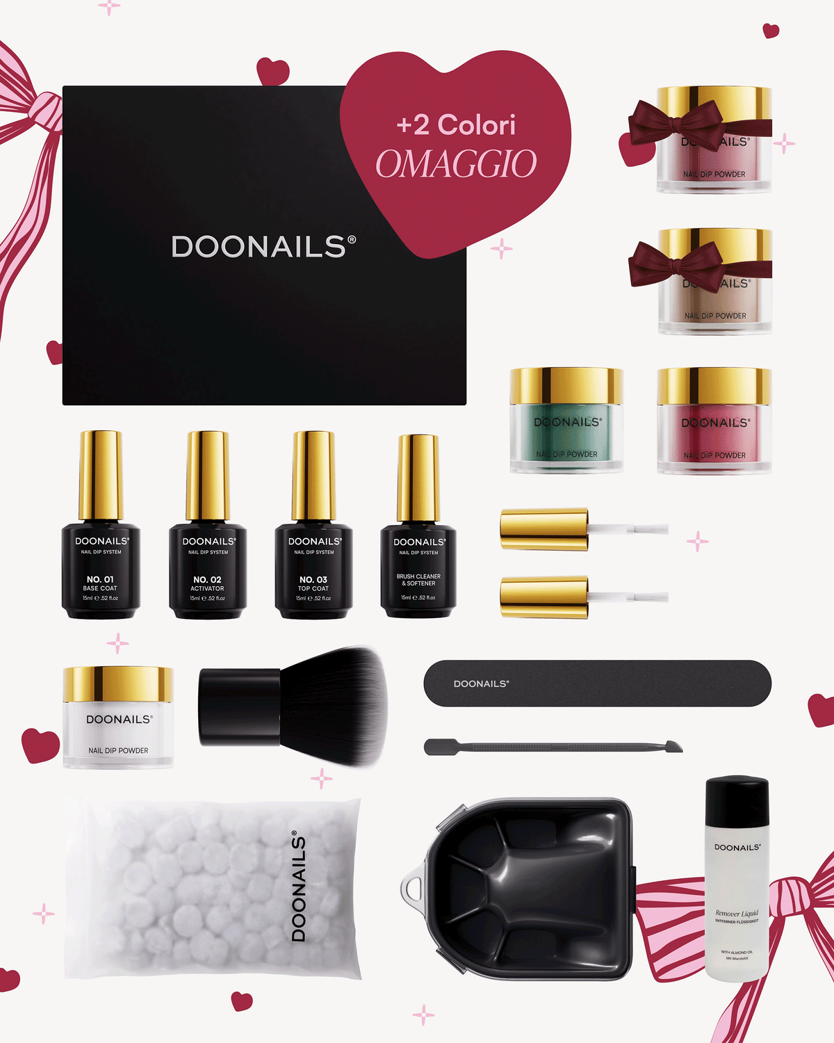 Kit Iniziale di San Valentino - Dipping Powderdoonails