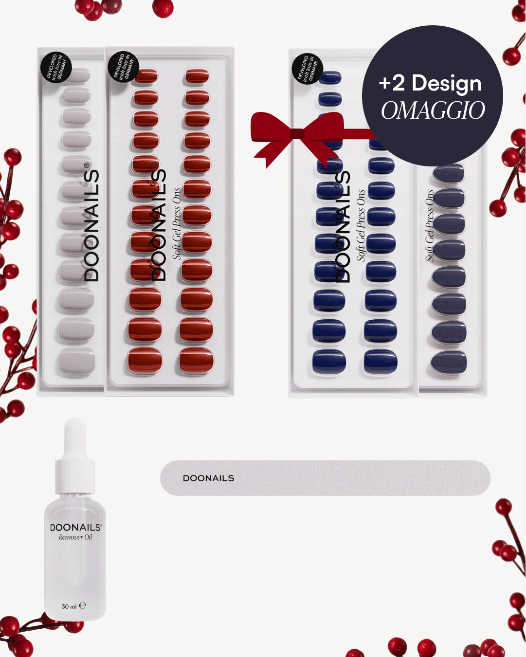 Set Iniziale Black Month – Press Ons in Soft Gel