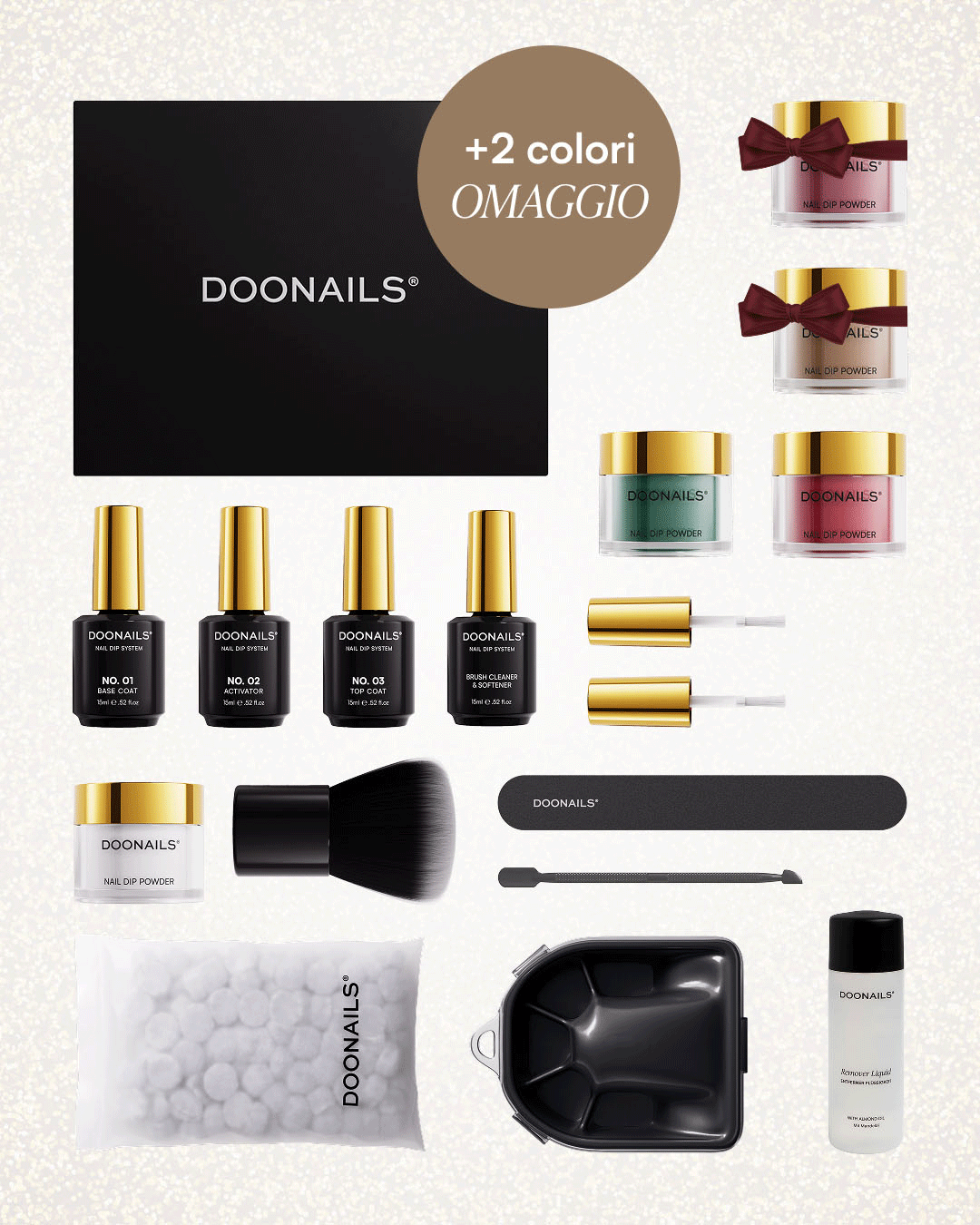 Set Iniziale di Natale - Dipping Powder