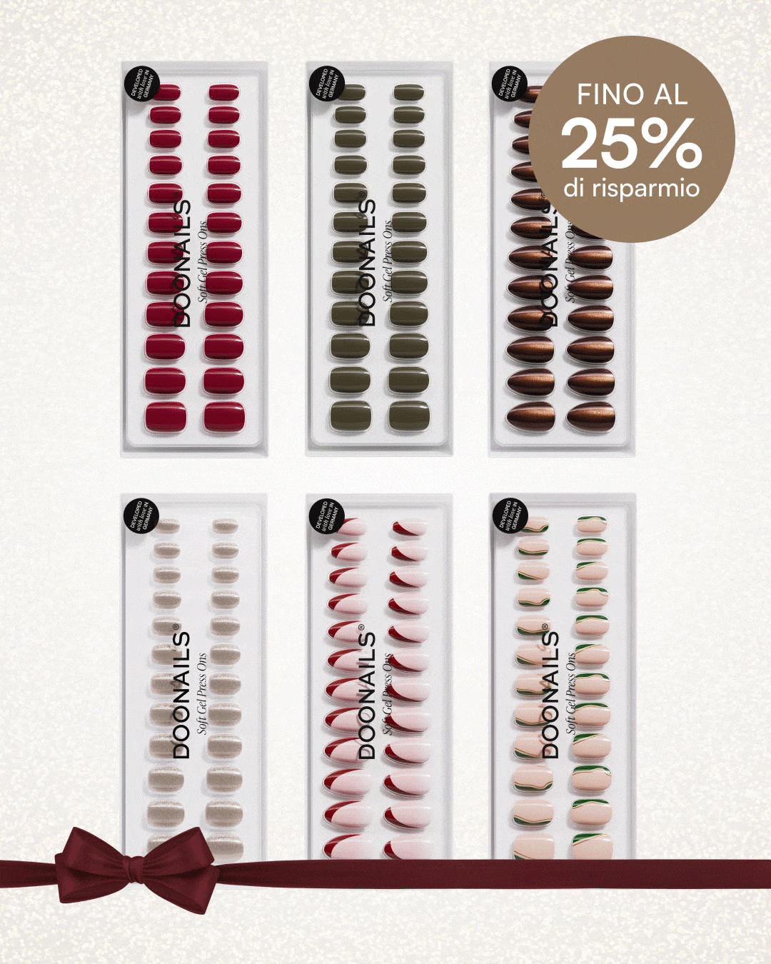 Pacchetto risparmio colori - Press Ons in Soft Geldoonails