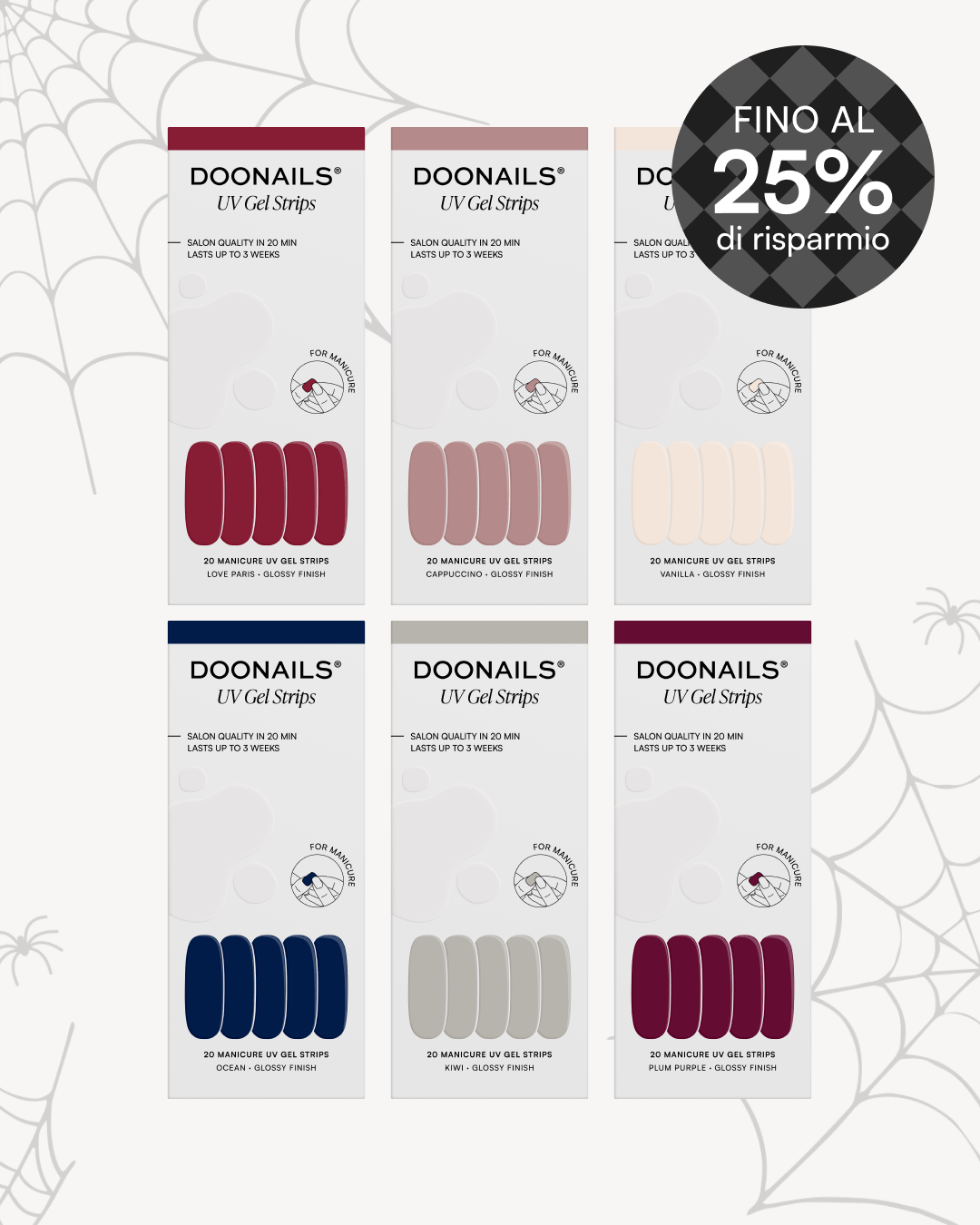 Pacchetto risparmio colori - Strisce in geldoonails