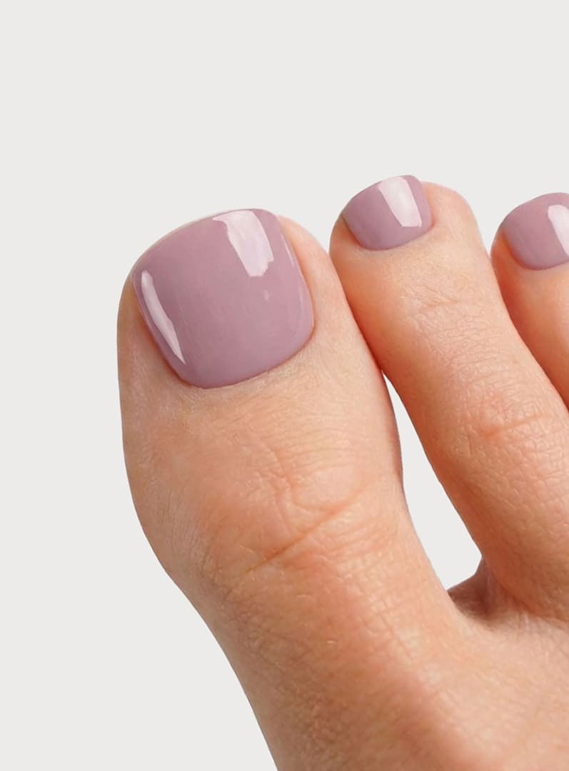 Silent Night Mauve Mani & Pedi Set Strisce in Gel