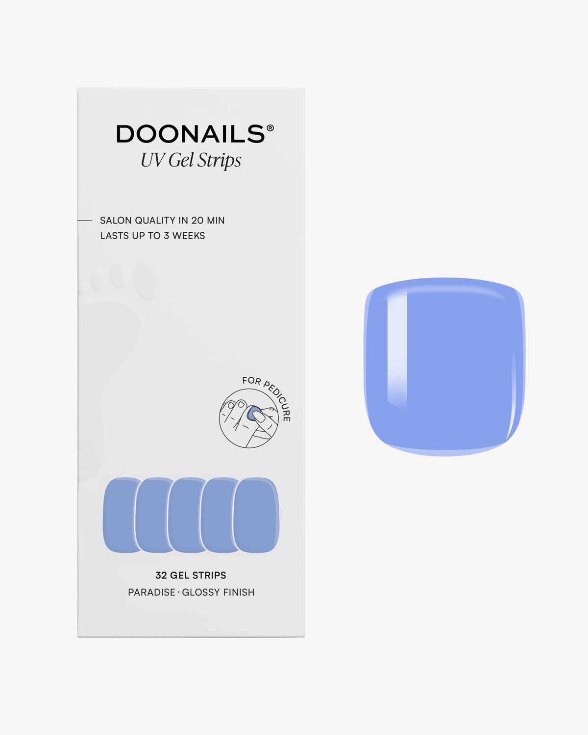Paradise Pedicure Strisce in gel - Doonails Italy