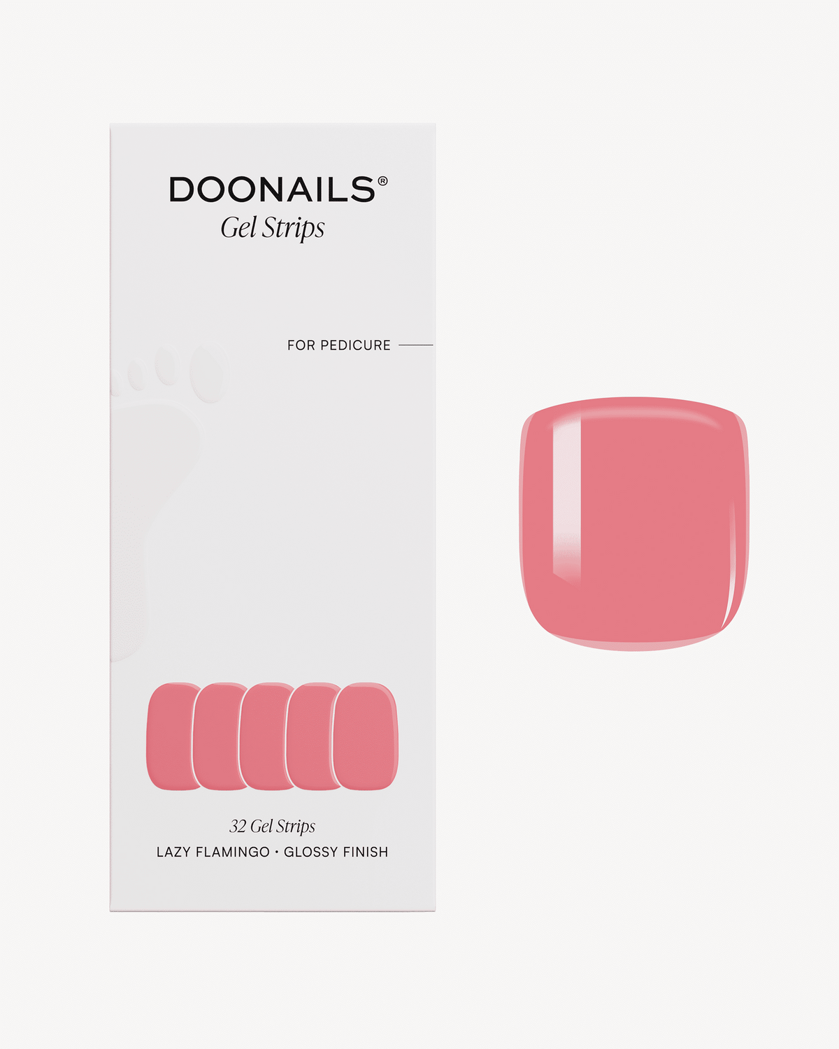 Lazy Flamingo Pedicure Strisce in Gel UV