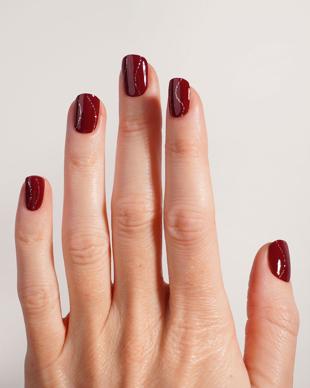 Strisce in gel Red Glitter Swirl - Doonails Italy