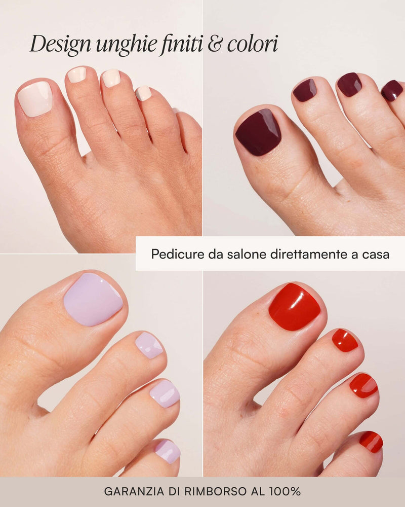Estate Set Pedicure Estivo Iniziale - Strisce in Gel - Doonails Italy