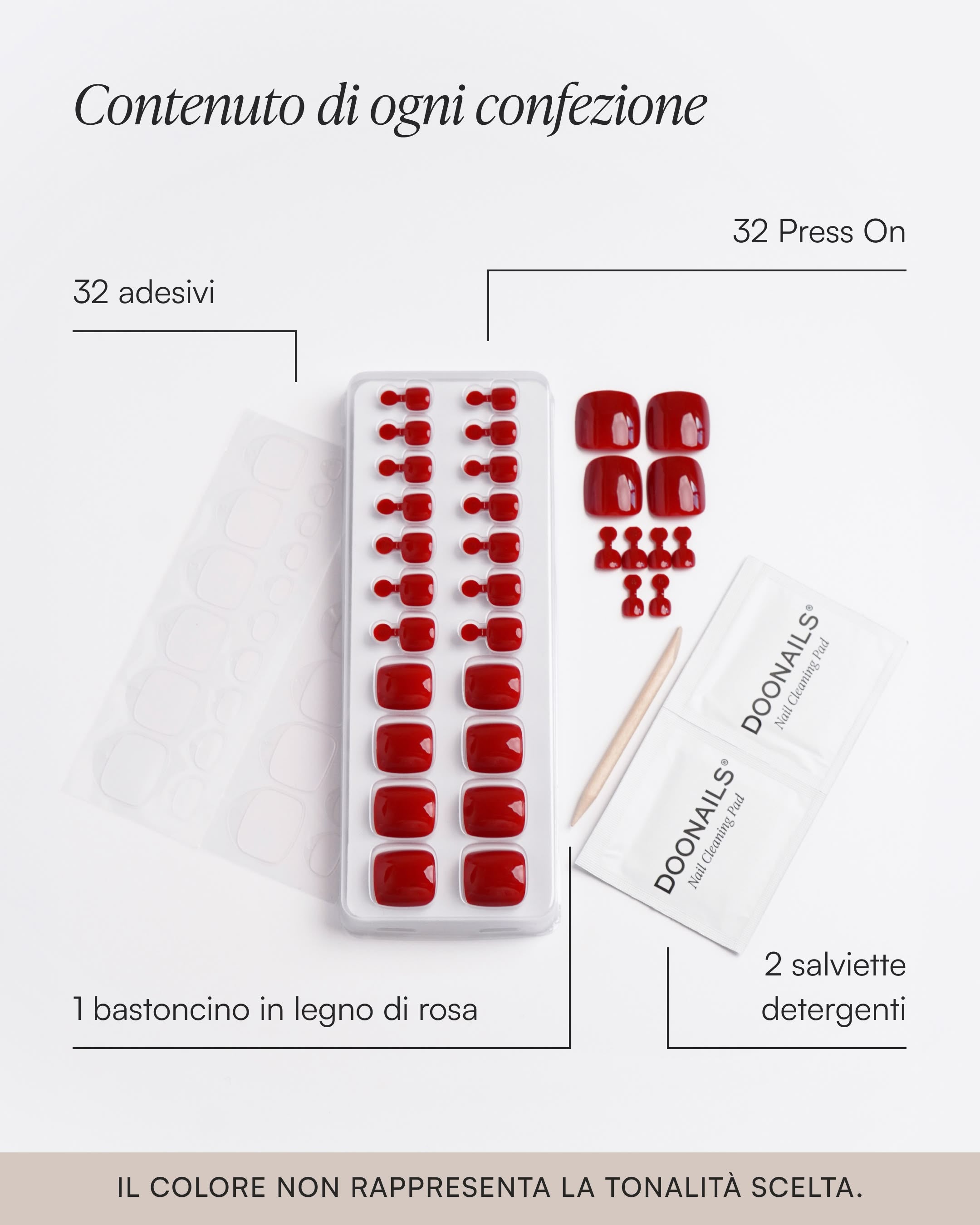 Mon Cheri Pedicure Press Ons in Soft Gel
