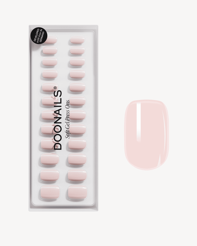 Ballerina Corte Quadrate Press Ons in Soft Gel