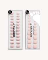 Ballerina Corte Rotonde Mani & Pedi Kit Press Ons in Soft Geldoonails