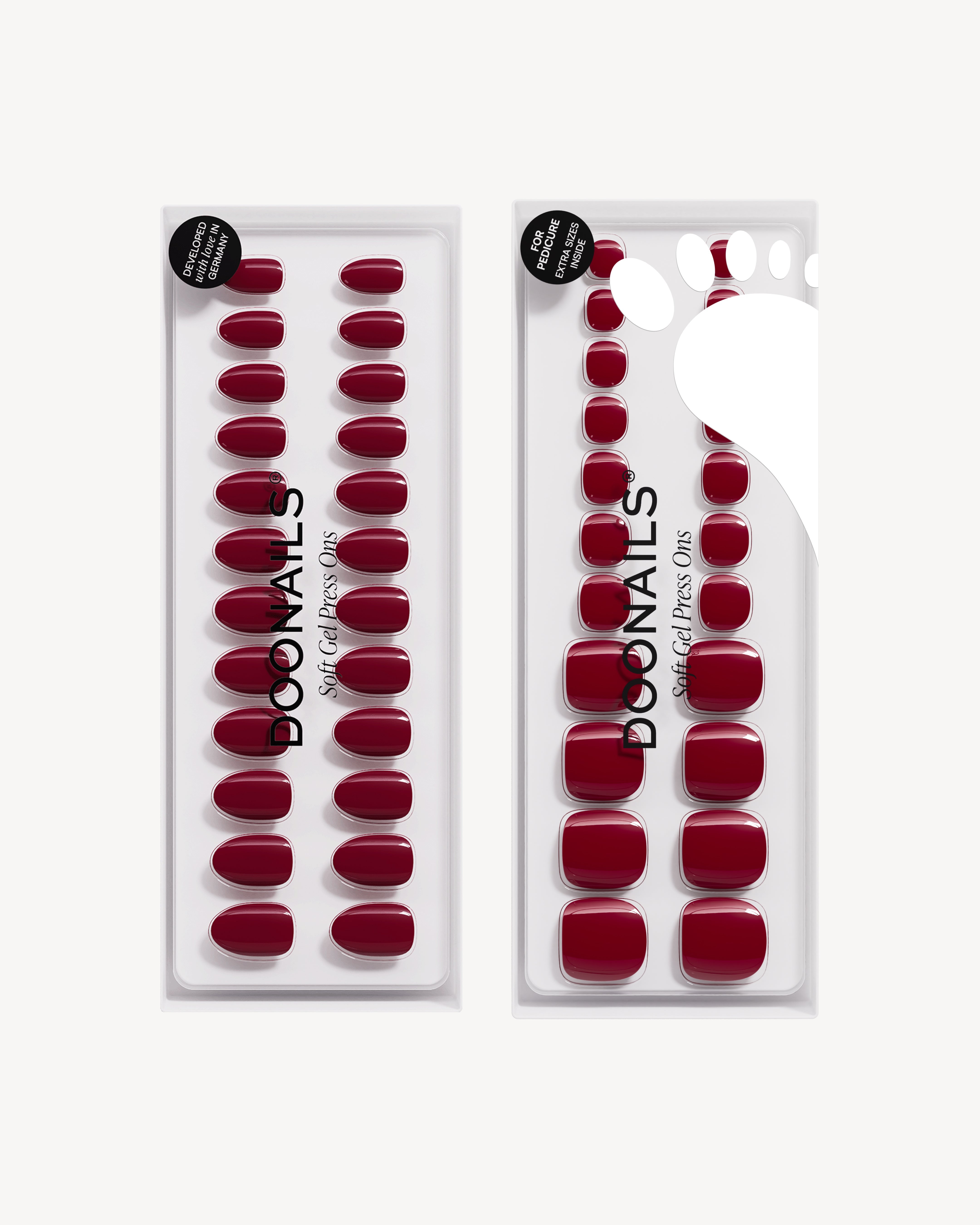 Love Paris Corte Rotonde Mani & Pedi Kit Press Ons in Soft Gel
