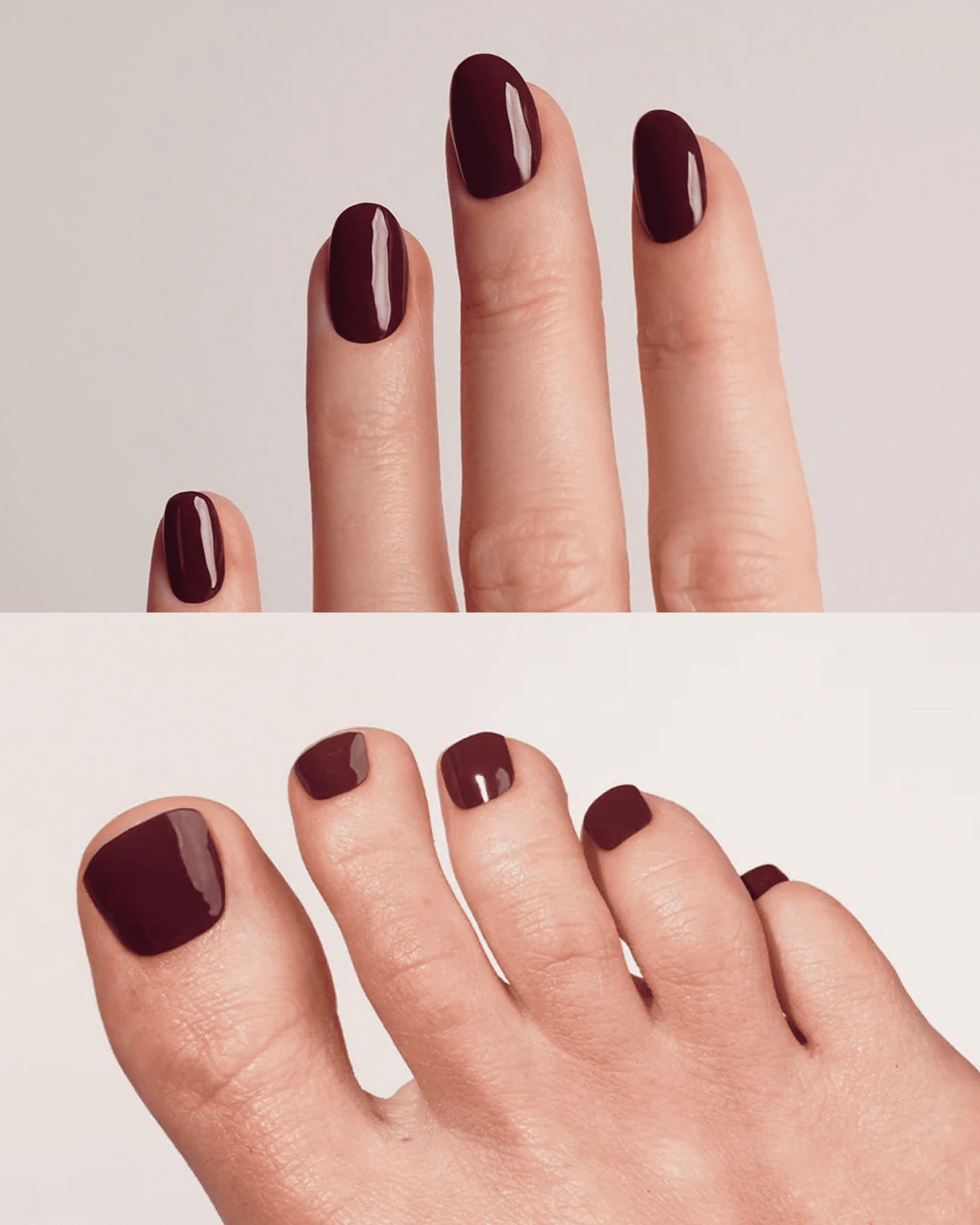 Plum Purple Mani & Pedi Set Strisce in Gel UV