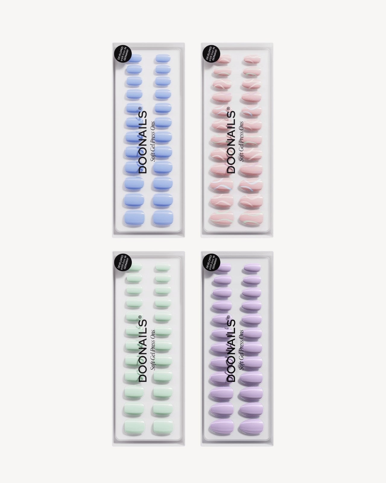 Pacchetto risparmio colori - Press Ons in Soft Gel