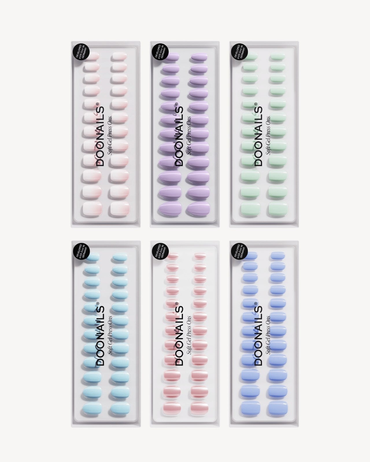 Pacchetto risparmio colori - Press Ons in Soft Gel