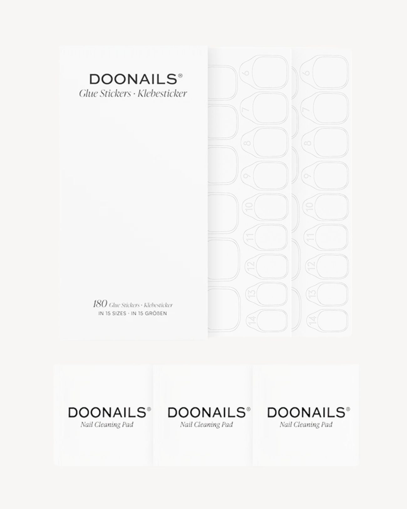 Set Salviette per la pulizia & Adesivi - Doonails Italy