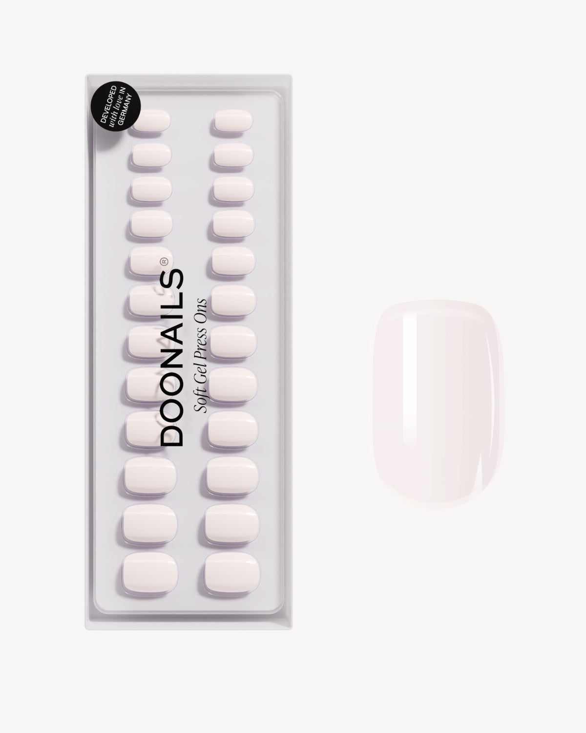 Press Ons in Soft Gel Pillow Talk Quadrate Extra Corte - Doonails Italy