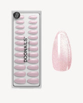 Press Ons in Soft Gel Rose Cat Eye Mandorla Medie - Doonails Italydoonails
