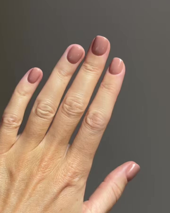 Espresso Ultra Corte Quadrate Press Ons in Soft Gel