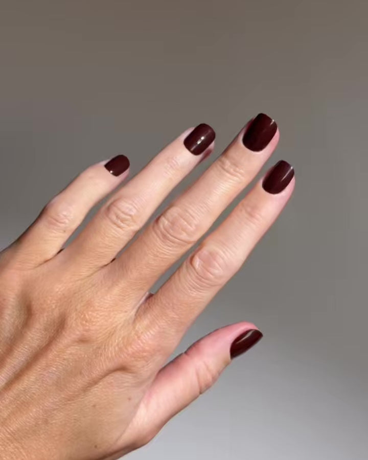 Cafe Noir Extra Corte Quadrate Press Ons in Soft Gel