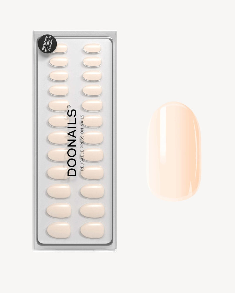 Press Ons in Soft Gel Cheesecake Rotonde Medie - Doonails Italy