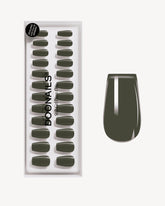 Khaki Corte Coffin Press Ons in Soft Geldoonails