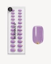 Violet Visions Corte Quadrate Press Ons in Soft Geldoonails
